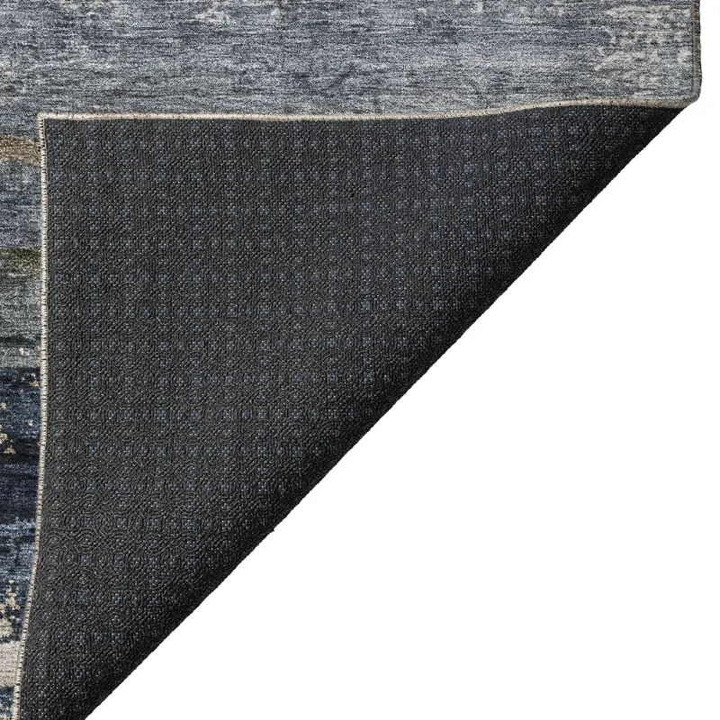 Indoor/Outdoor Nouveau Navy 1\'8\" x 2\'6\" Rug
