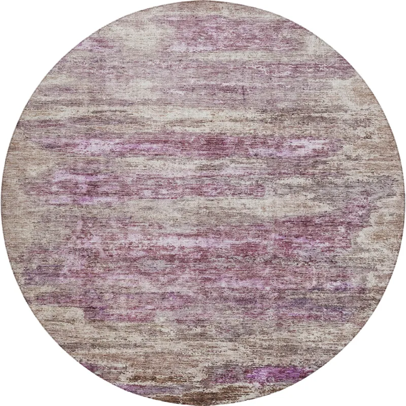 Indoor/Outdoor Nouveau Blush 8\' x 8\' Round Rug