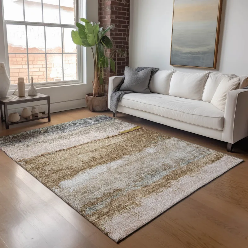 Indoor/Outdoor Nouveau Beige 3\' x 5\' Rug