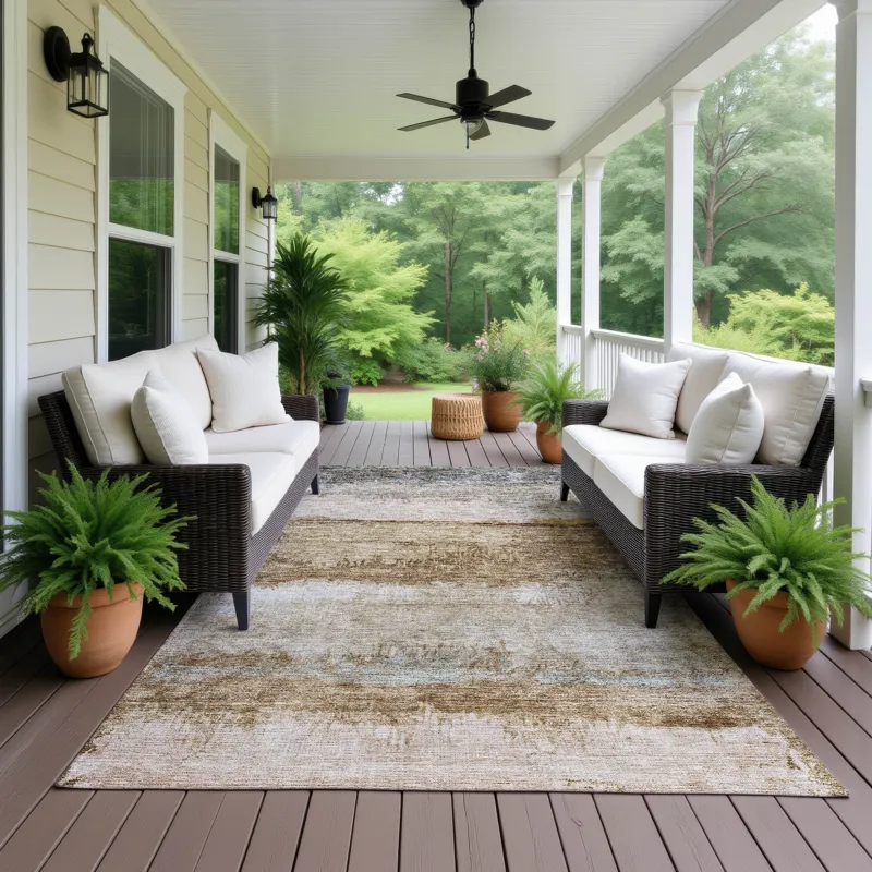 Indoor/Outdoor Nouveau Beige 3\' x 5\' Rug