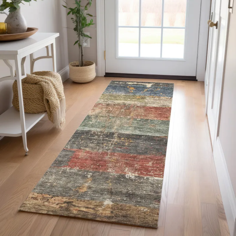 Indoor/Outdoor Nouveau Fern 2\'3\" x 7\'6\" Runner Rug