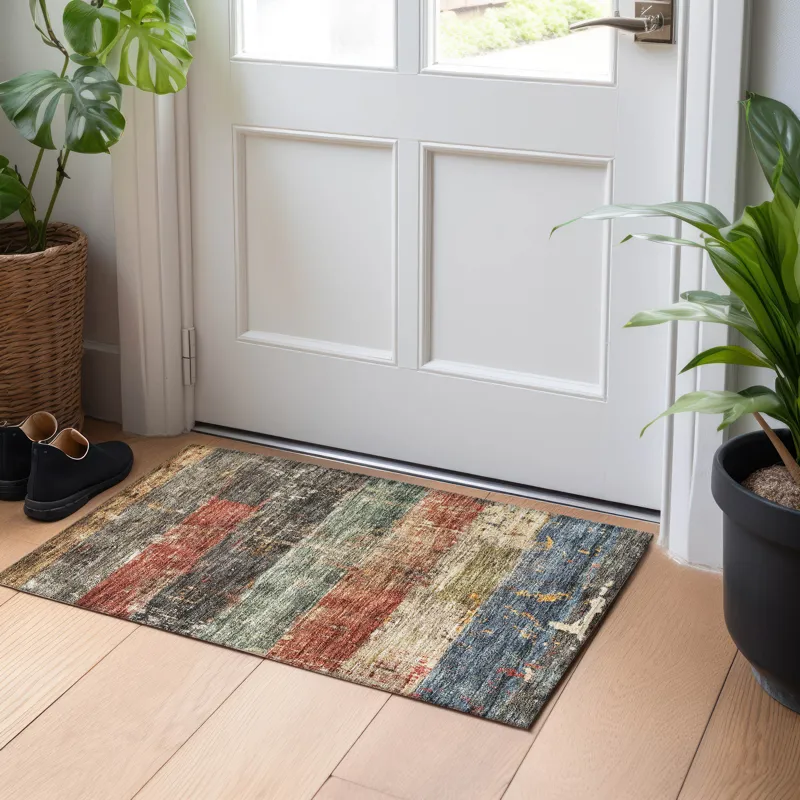 Indoor/Outdoor Nouveau Fern 1\'8\" x 2\'6\" Rug