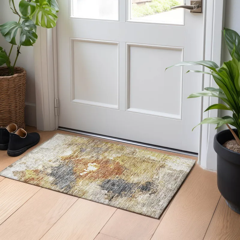 Indoor/Outdoor Nouveau Taupe 1\'8\" x 2\'6\" Rug