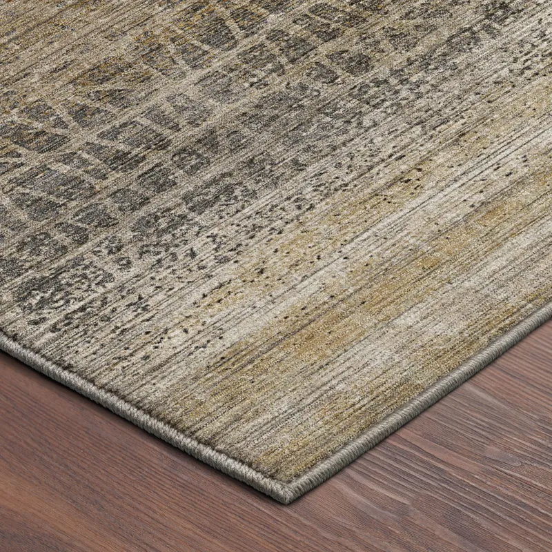 Machine Washable Nexus Beige 8\' x 8\' Round Rug