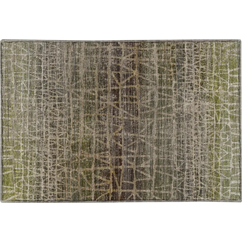 Machine Washable Nexus Fern 1\'8\" x 2\'6\" Rug