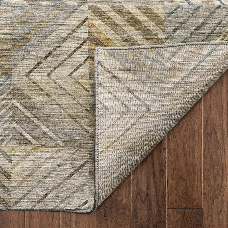 Machine Washable Nexus Beige 8\' x 10\' Rug