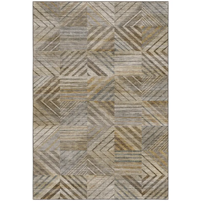 Machine Washable Nexus Beige 8\' x 10\' Rug