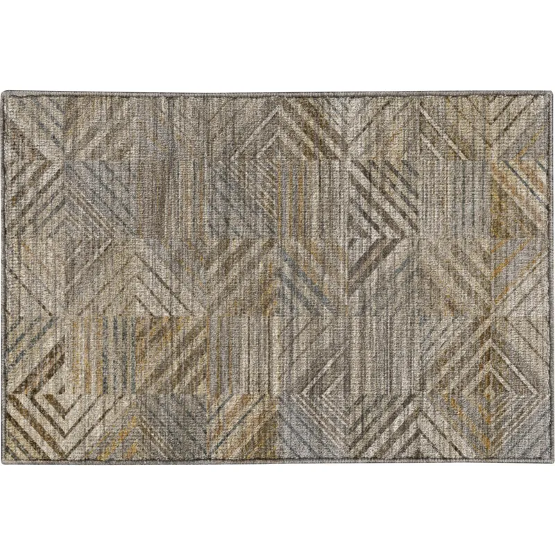 Machine Washable Nexus Beige 1\'8\" x 2\'6\" Rug