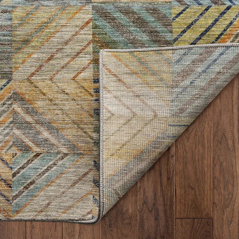 Machine Washable Nexus Multi 9\' x 12\' Rug