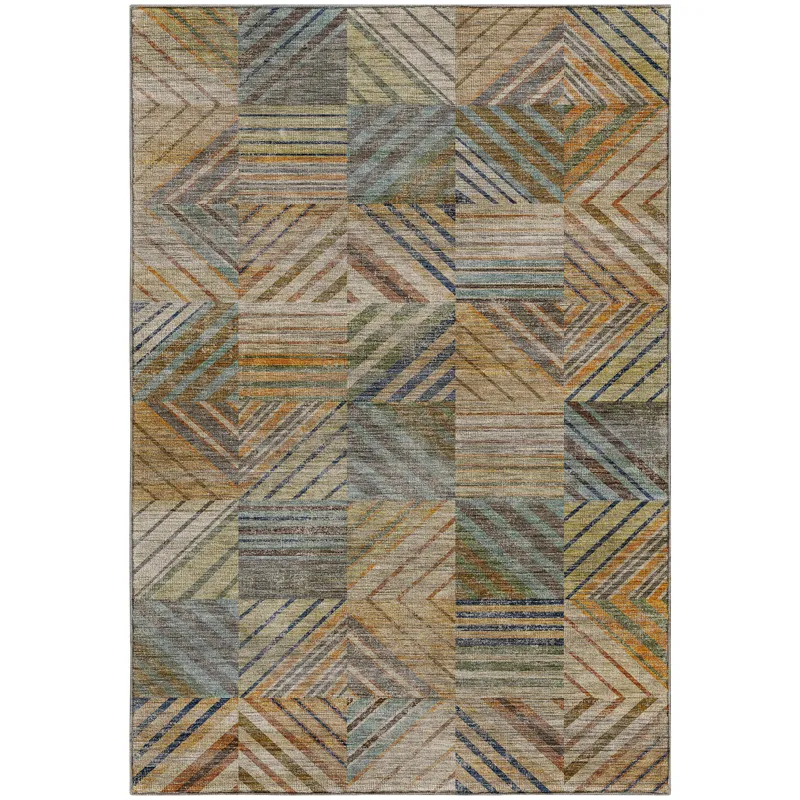 Machine Washable Nexus Multi 9\' x 12\' Rug