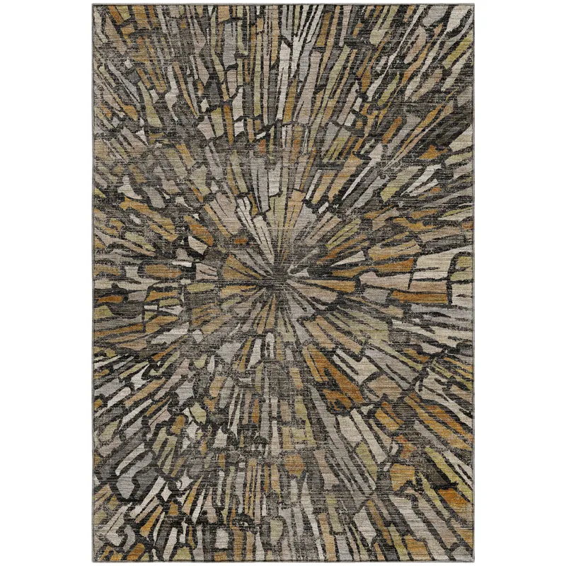 Machine Washable Nexus Black 8\' x 10\' Rug