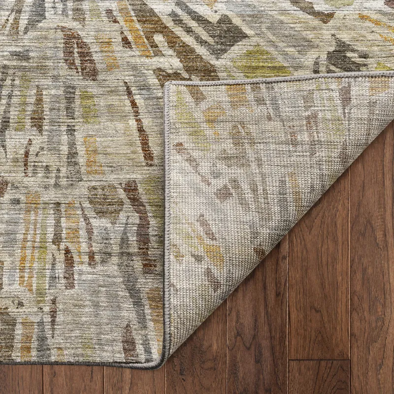 Machine Washable Nexus Ivory 3\' x 5\' Rug