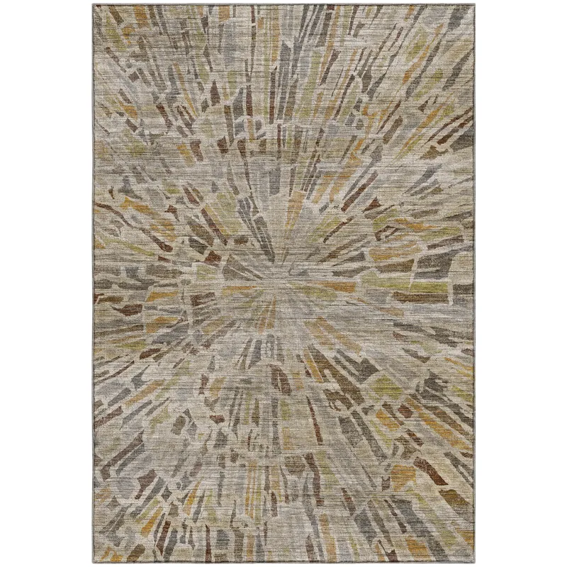 Machine Washable Nexus Ivory 3\' x 5\' Rug