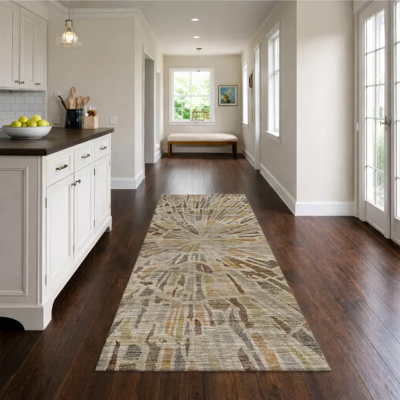 Machine Washable Nexus Ivory 2\'3\" x 7\'6\" Runner Rug