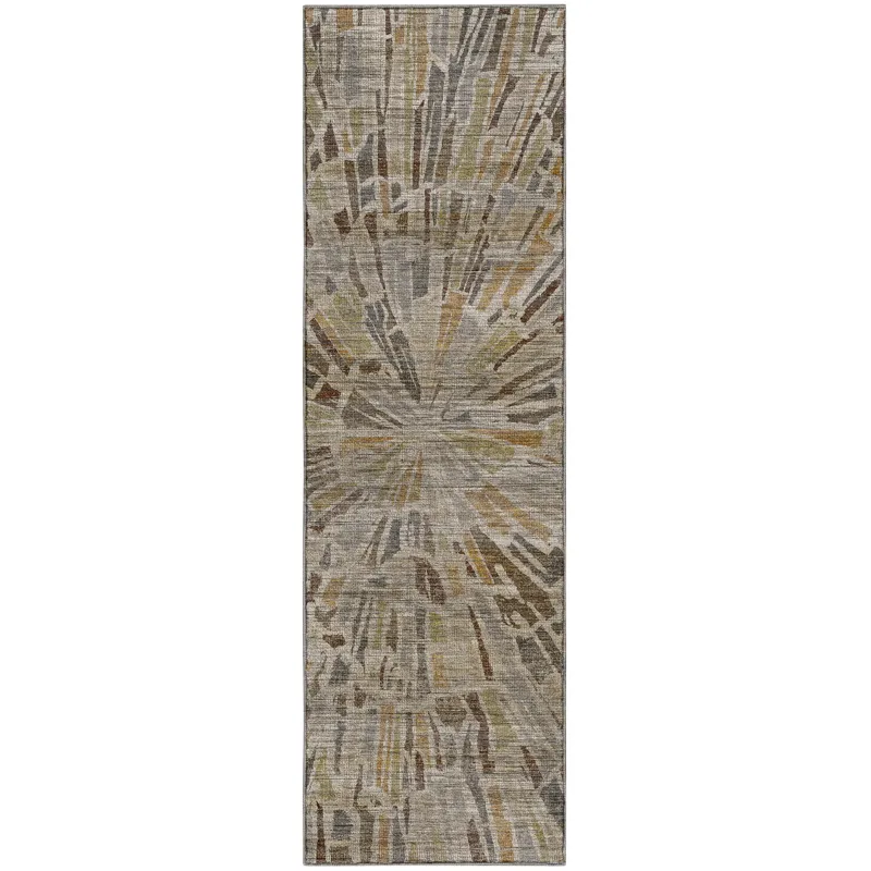 Machine Washable Nexus Ivory 2\'3\" x 7\'6\" Runner Rug
