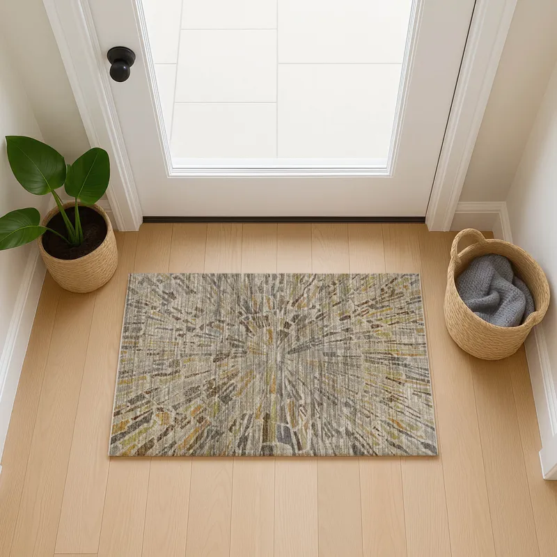 Machine Washable Nexus Ivory 1\'8\" x 2\'6\" Rug