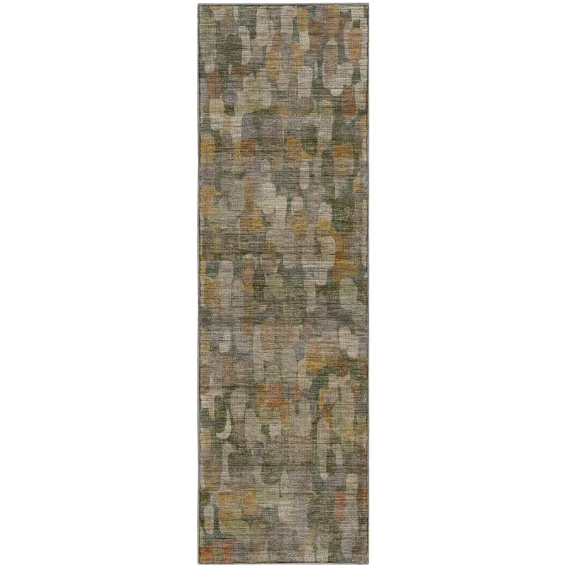 Machine Washable Nexus Basil 2\'3\" x 7\'6\" Runner Rug