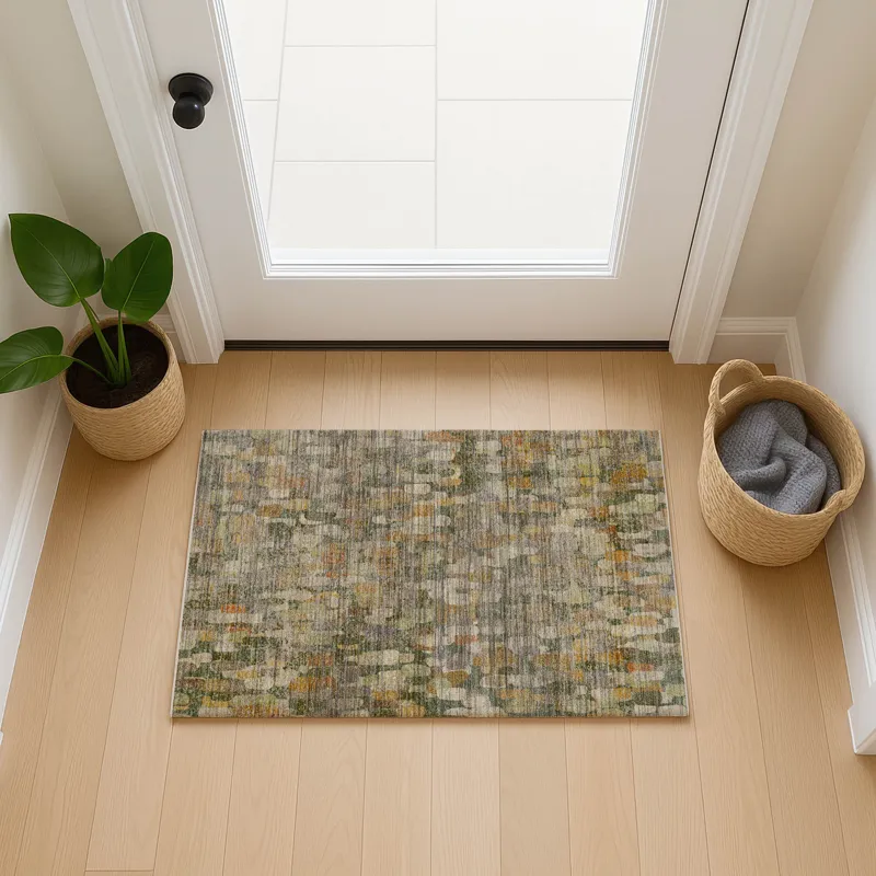 Machine Washable Nexus Basil 1\'8\" x 2\'6\" Rug