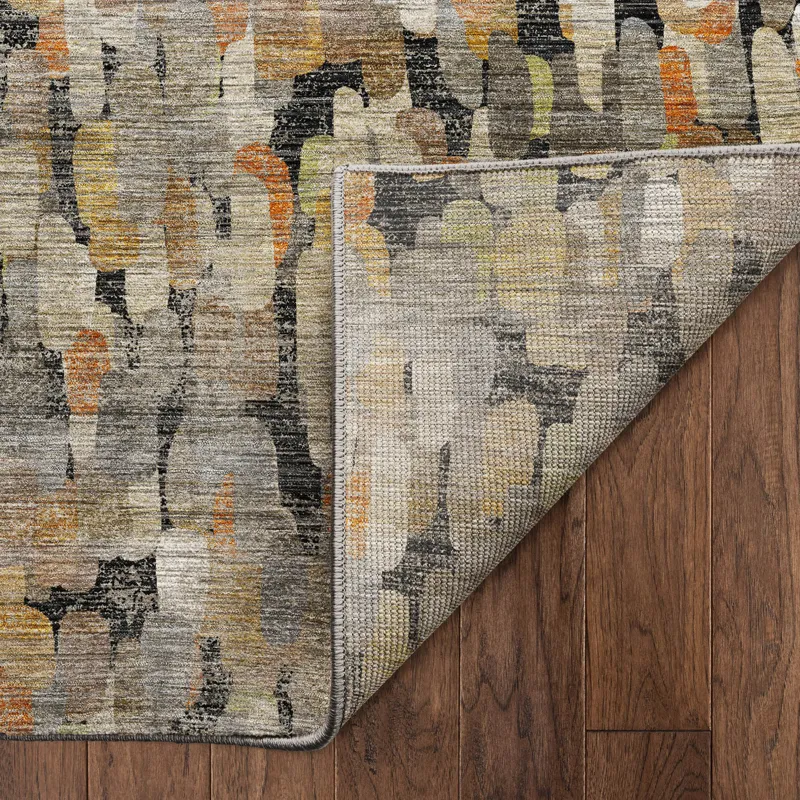 Machine Washable Nexus Black 2\'3\" x 7\'6\" Runner Rug