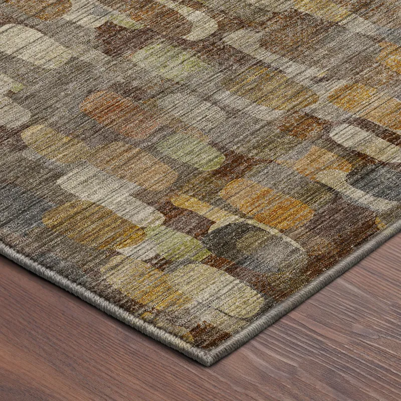 Machine Washable Nexus Chocolate 8\' x 8\' Round Rug