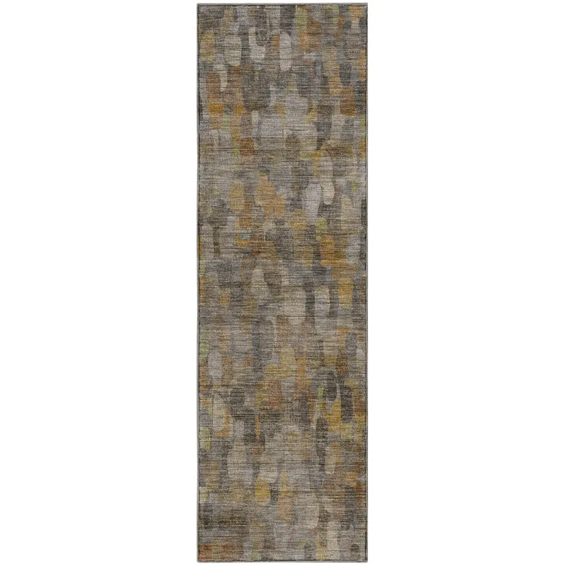 Machine Washable Nexus Gray 2\'3\" x 7\'6\" Runner Rug