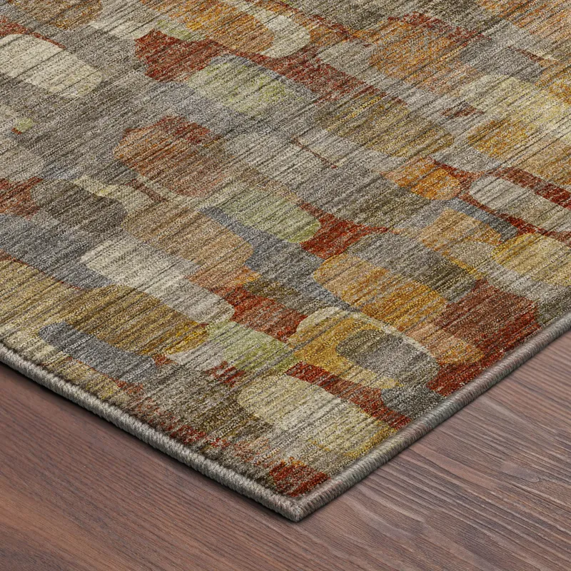 Machine Washable Nexus Paprika 9\' x 12\' Rug