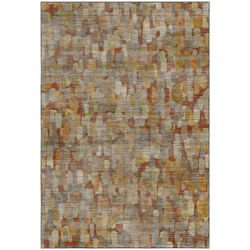 Machine Washable Nexus Paprika 9\' x 12\' Rug