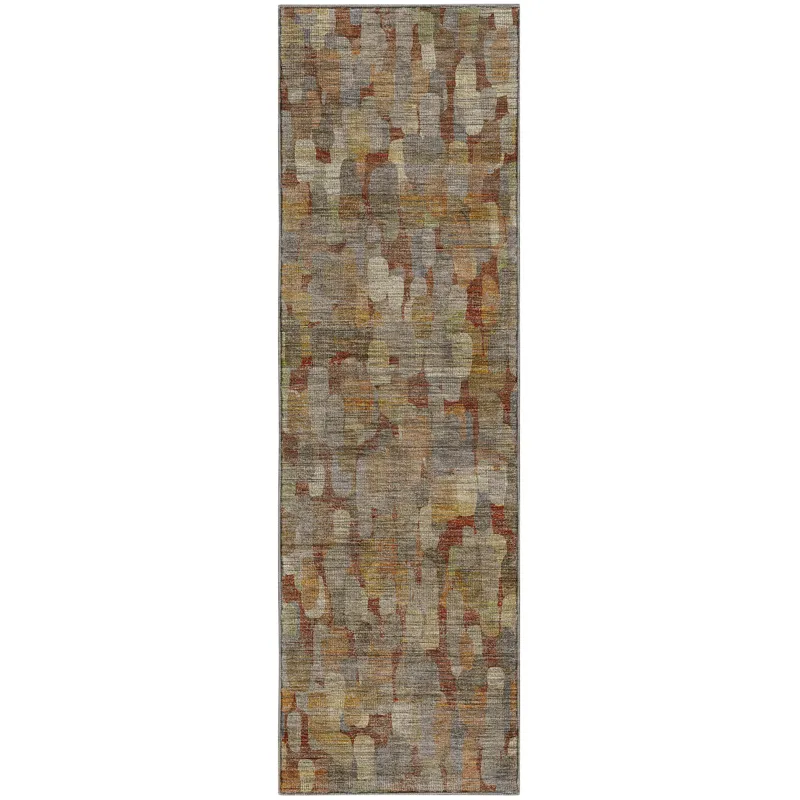 Machine Washable Nexus Paprika 2\'3\" x 7\'6\" Runner Rug