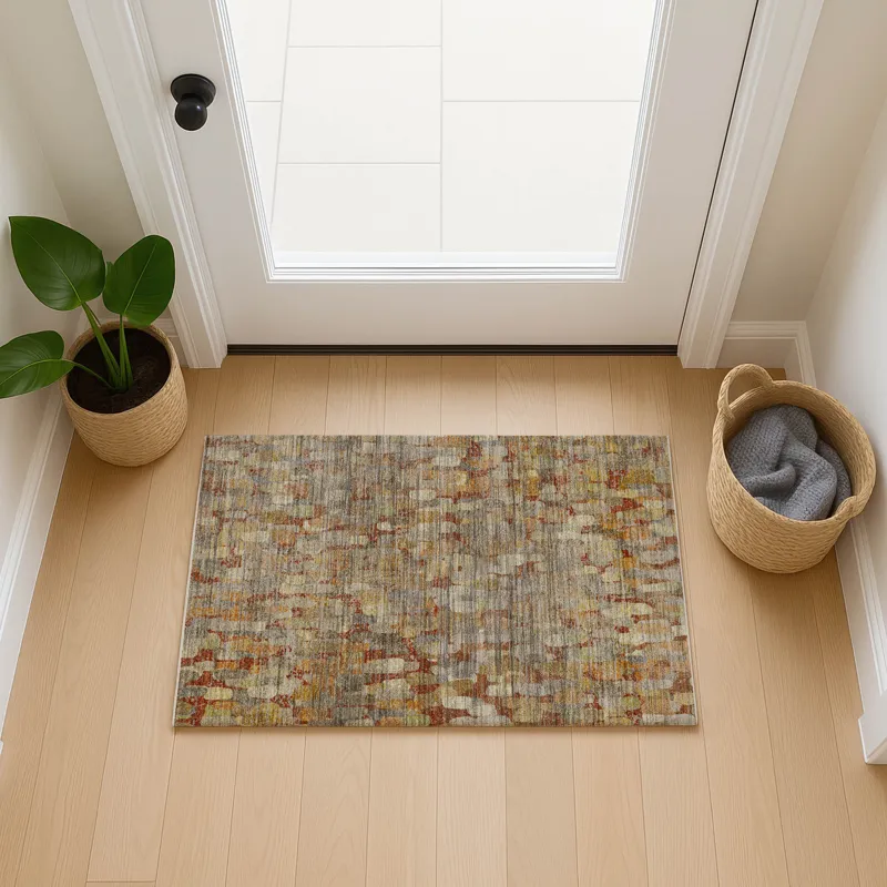 Machine Washable Nexus Paprika 1\'8\" x 2\'6\" Rug