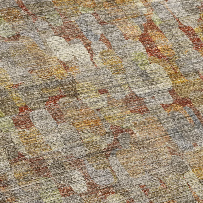 Machine Washable Nexus Paprika 9\' x 12\' Rug