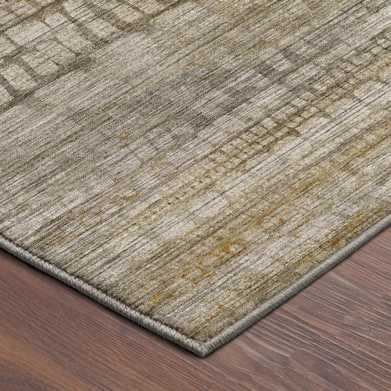 Machine Washable Nexus Beige 2\'3\" x 7\'6\" Runner Rug