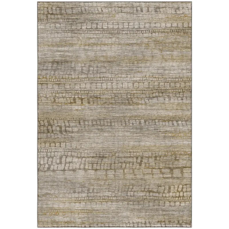 Machine Washable Nexus Beige 9\' x 12\' Rug