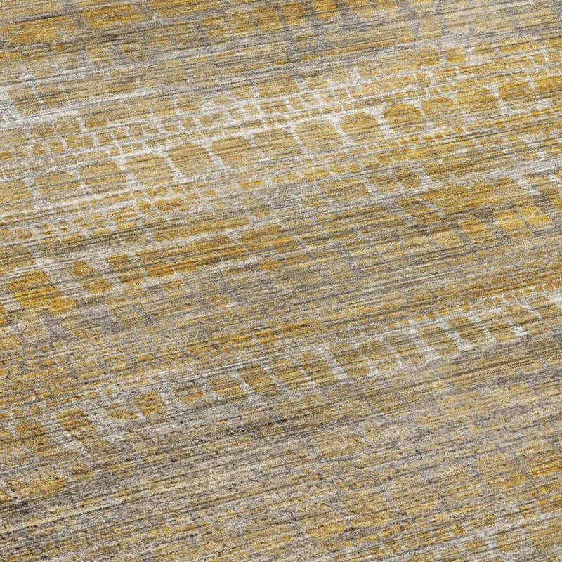 Machine Washable Nexus Gold 9\' x 12\' Rug