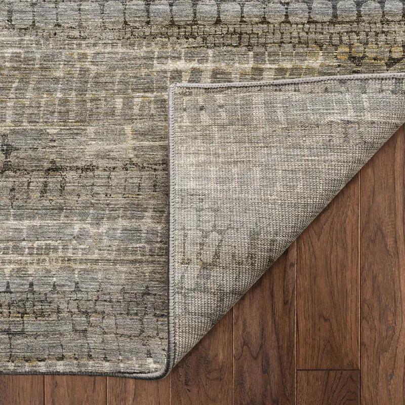Machine Washable Nexus Gray 9\' x 12\' Rug