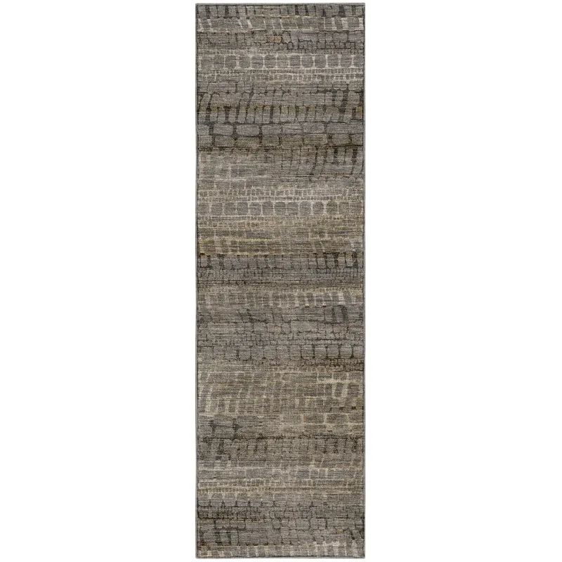 Machine Washable Nexus Gray 2\'3\" x 7\'6\" Runner Rug