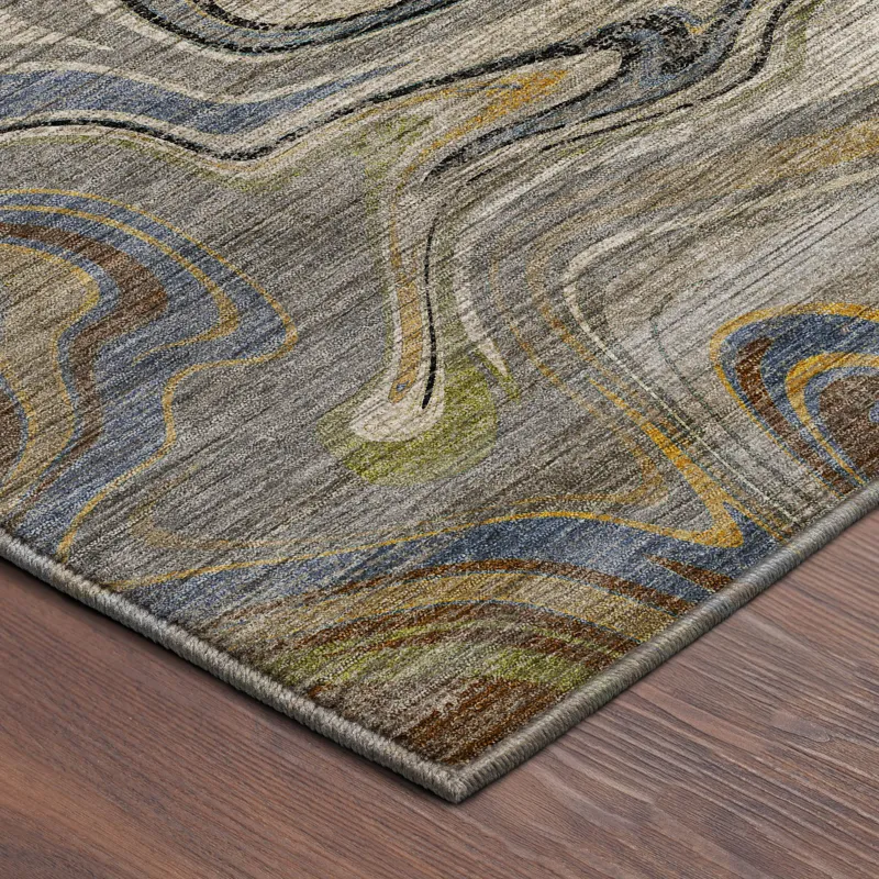Machine Washable Nexus Gray 3\' x 5\' Rug