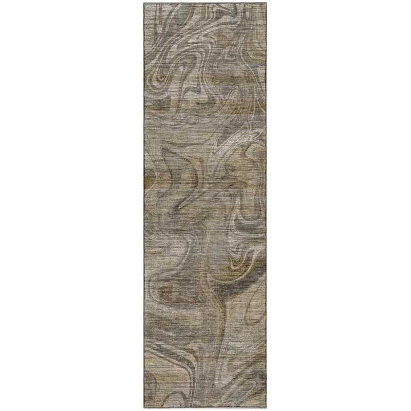 Machine Washable Nexus Ivory 2\'3\" x 7\'6\" Runner Rug