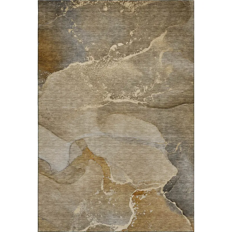 Luxury Washable Odyssey Chocolate 5\' x 7\'6\" Rug
