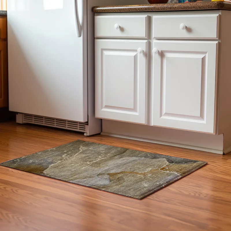 Luxury Washable Odyssey Chocolate 1\'8\" x 2\'6\" Rug
