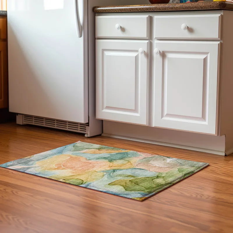 Luxury Washable Odyssey Beige 1\'8\" x 2\'6\" Rug