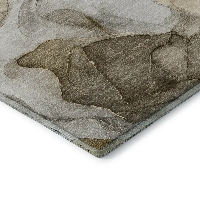 Luxury Washable Odyssey Taupe 10\' x 14\' Rug