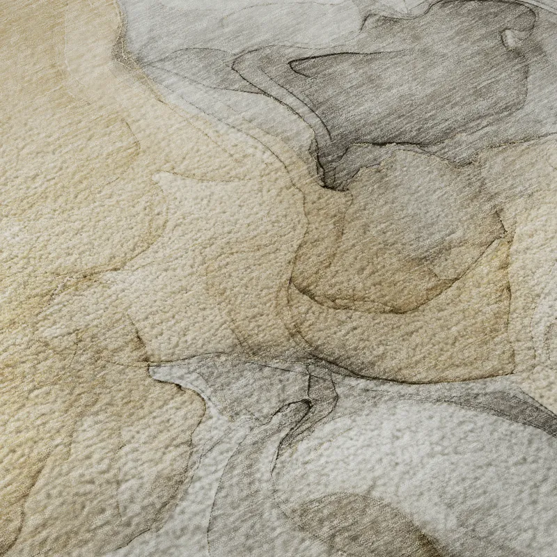 Luxury Washable Odyssey Taupe 10\' x 14\' Rug