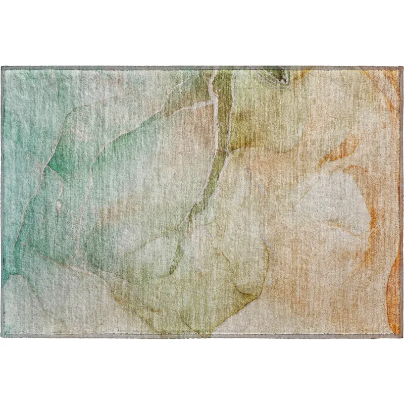 Luxury Washable Odyssey Taupe 1\'8\" x 2\'6\" Rug