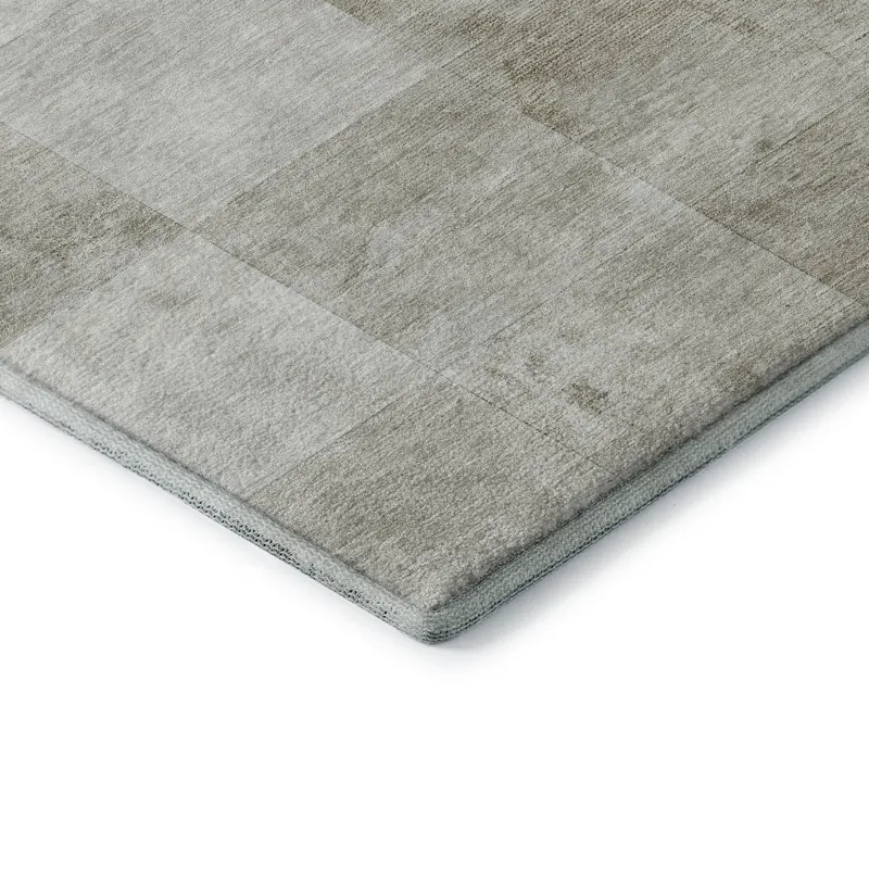 Machine Washable Indoor/Outdoor Pacifica Beige 8\' x 8\' Round Rug