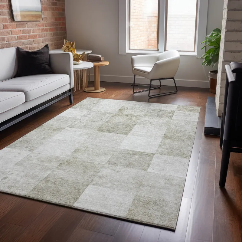 Machine Washable Indoor/Outdoor Pacifica Beige 2\'6\" x 3\'10\" Rug