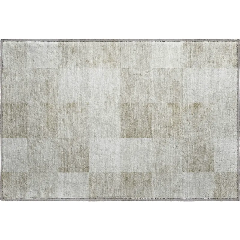 Machine Washable Indoor/Outdoor Pacifica Beige 1\'8\" x 2\'6\" Rug