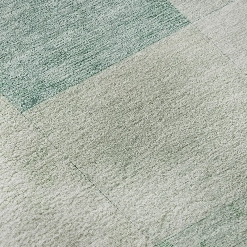 Machine Washable Indoor/Outdoor Pacifica Seafoam 2\'3\" x 7\'6\" Runner Rug