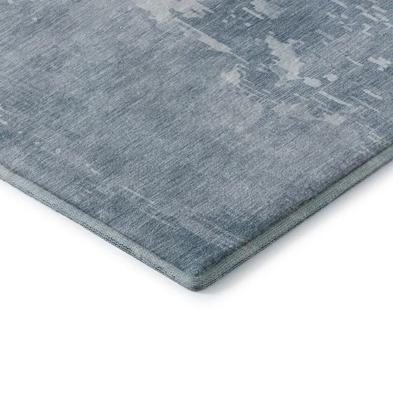 Machine Washable Indoor/Outdoor Pacifica Sky 2\'3\" x 7\'6\" Runner Rug