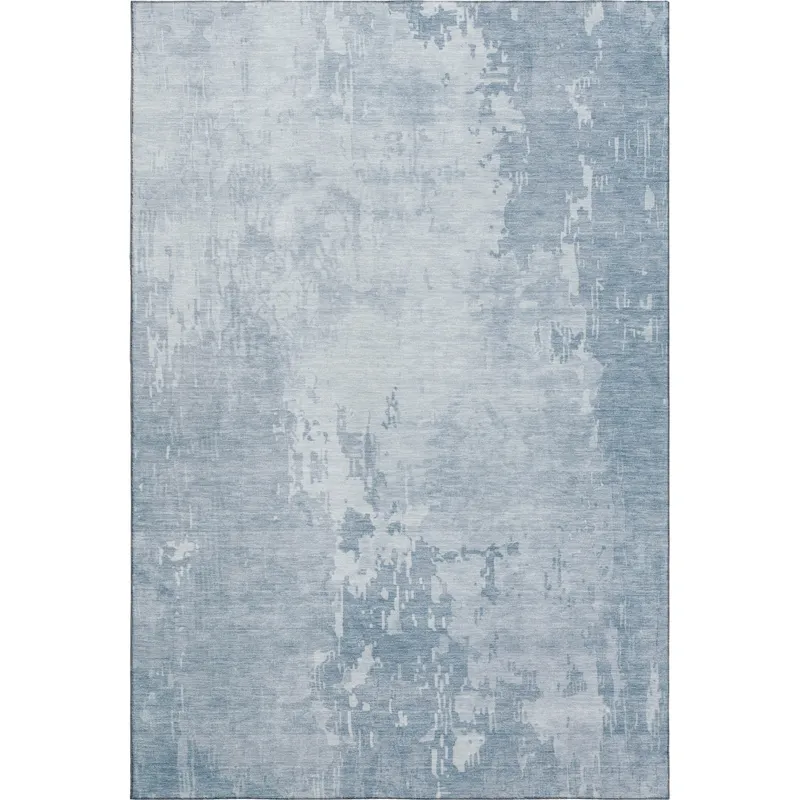Machine Washable Indoor/Outdoor Pacifica Sky 9\' x 12\' Rug