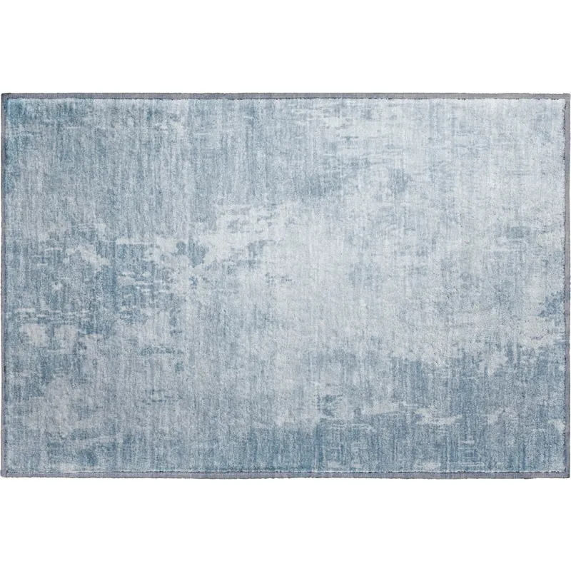 Machine Washable Indoor/Outdoor Pacifica Sky 1\'8\" x 2\'6\" Rug